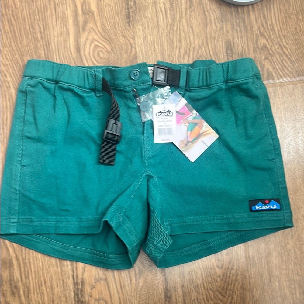 Kavu Green Cargo Shorts Outdoor Style